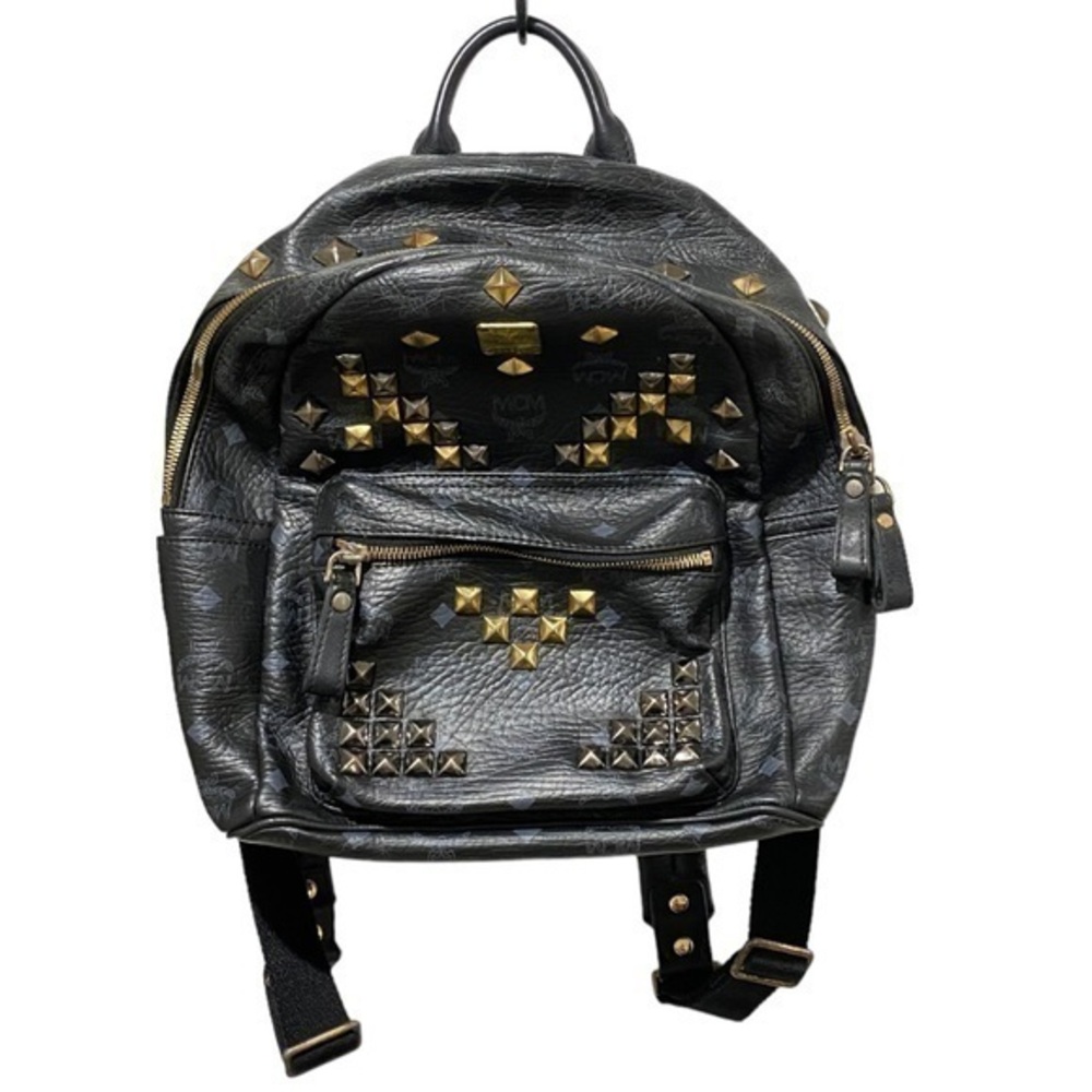Mcm Studded Leather Backpack - image 1